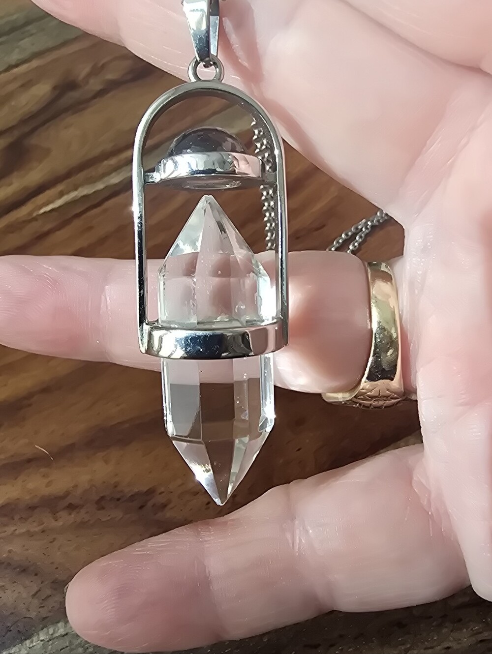 Discontinued Evil Pawn Jewelry Smoky Quartz Generator Necklace - Picture 5 of 10